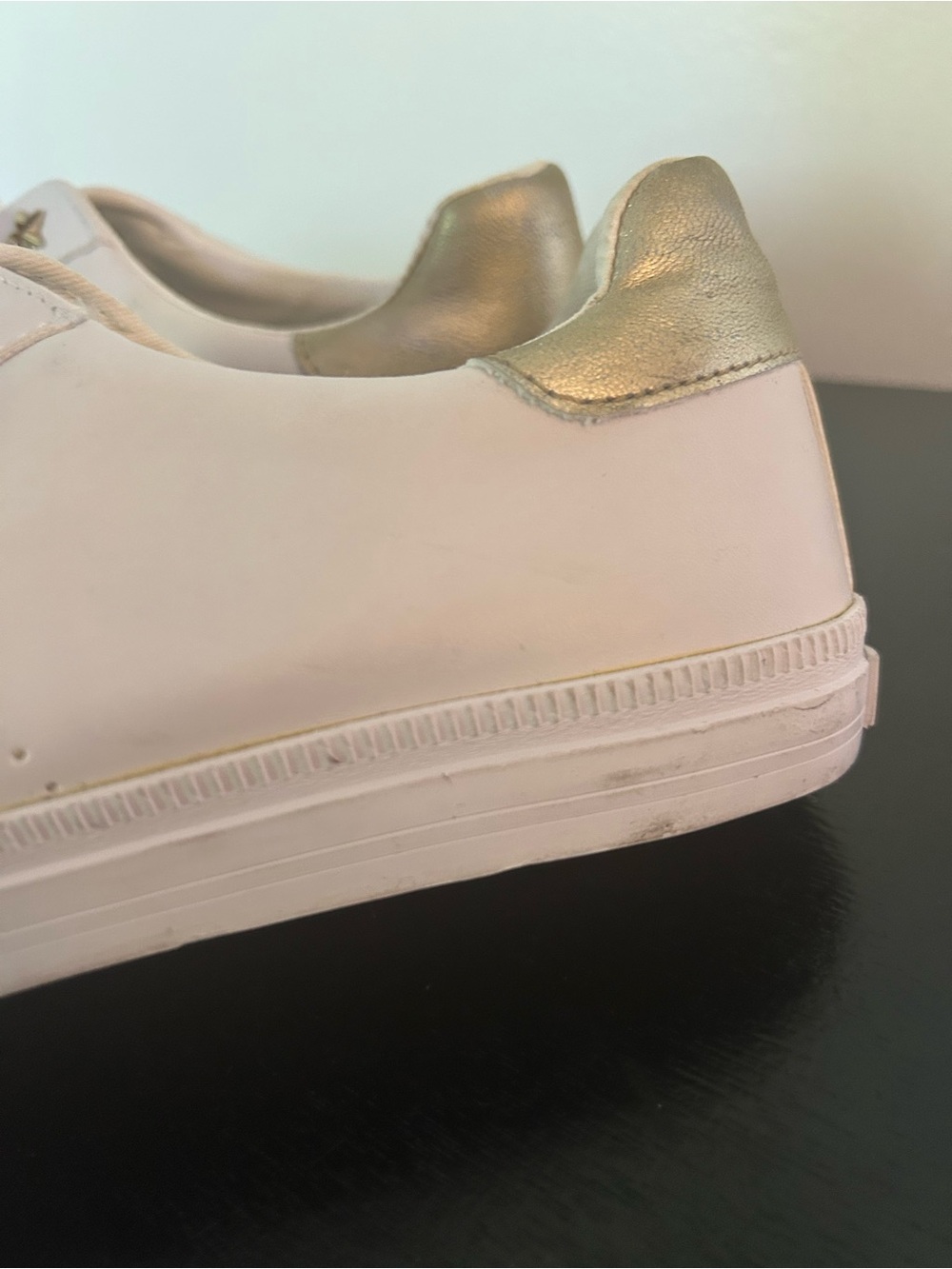 Tommy Hilfiger Women's Light Pink & Gold Accent Low-Top Sneakers - Picture 4 of 5